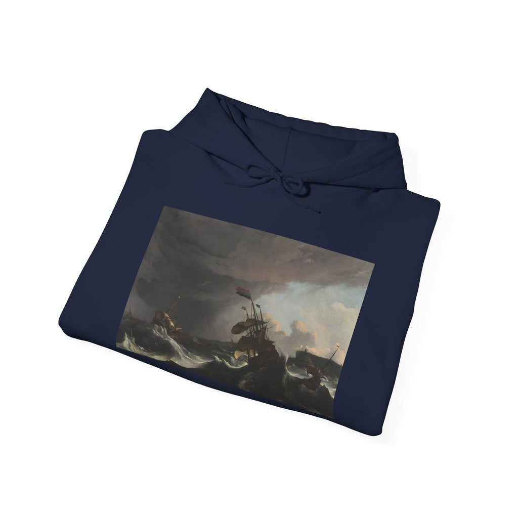 Art Hoodie – Warships in a Heavy Storm
