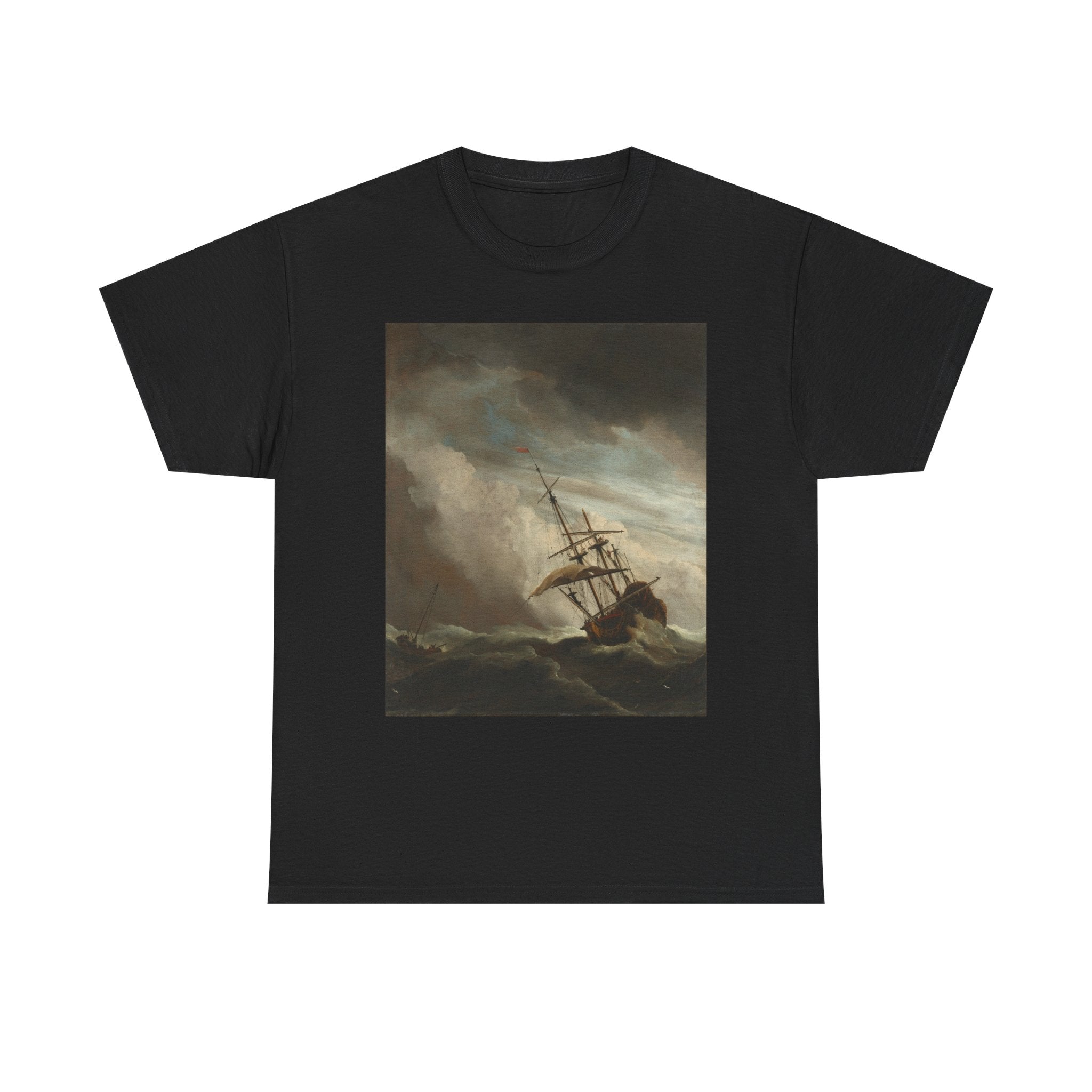 Art Tee – A Ship on the High Seas Caught by a Squall, Known as ‘The Gust’