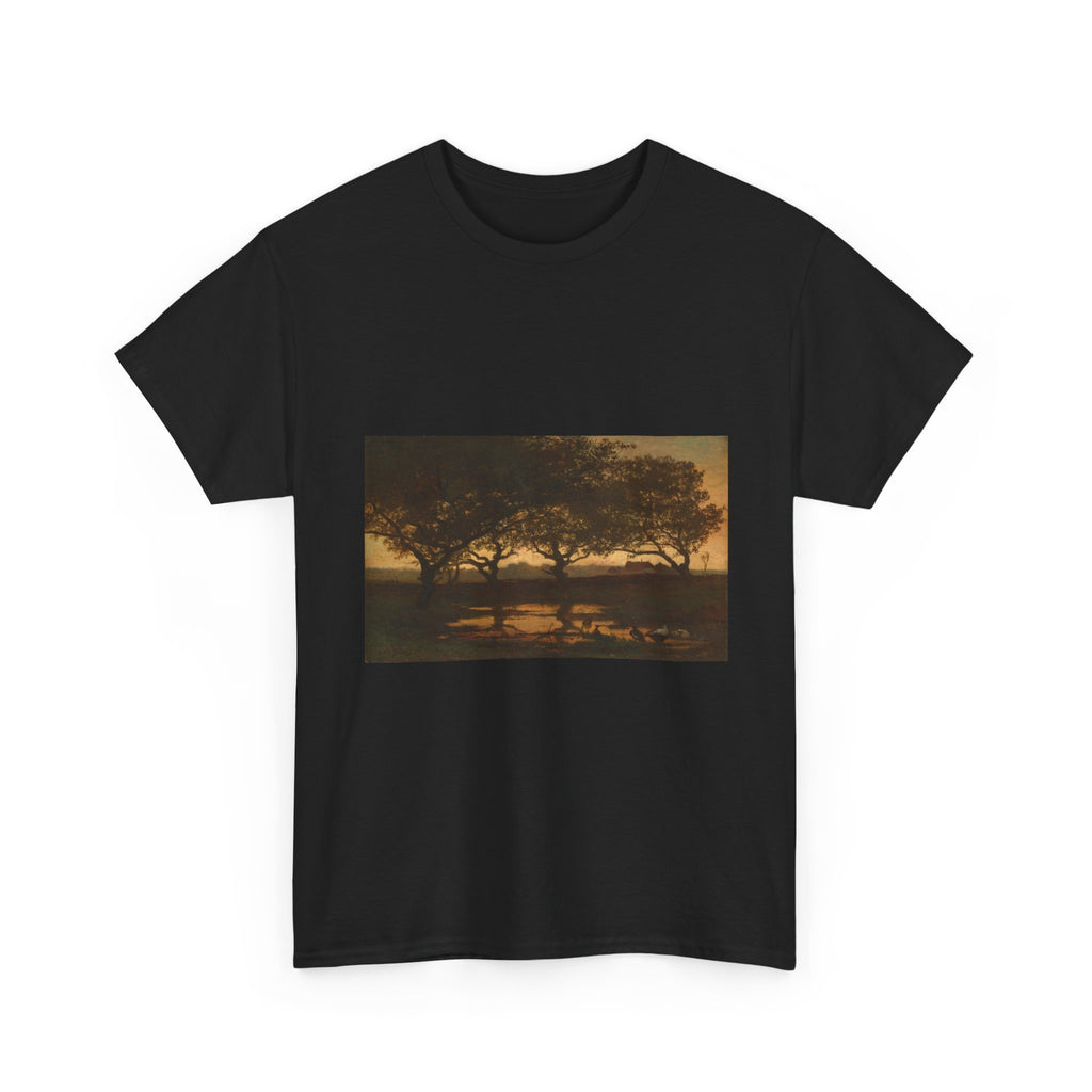 Art Tee – Woodland Pond at Sunset