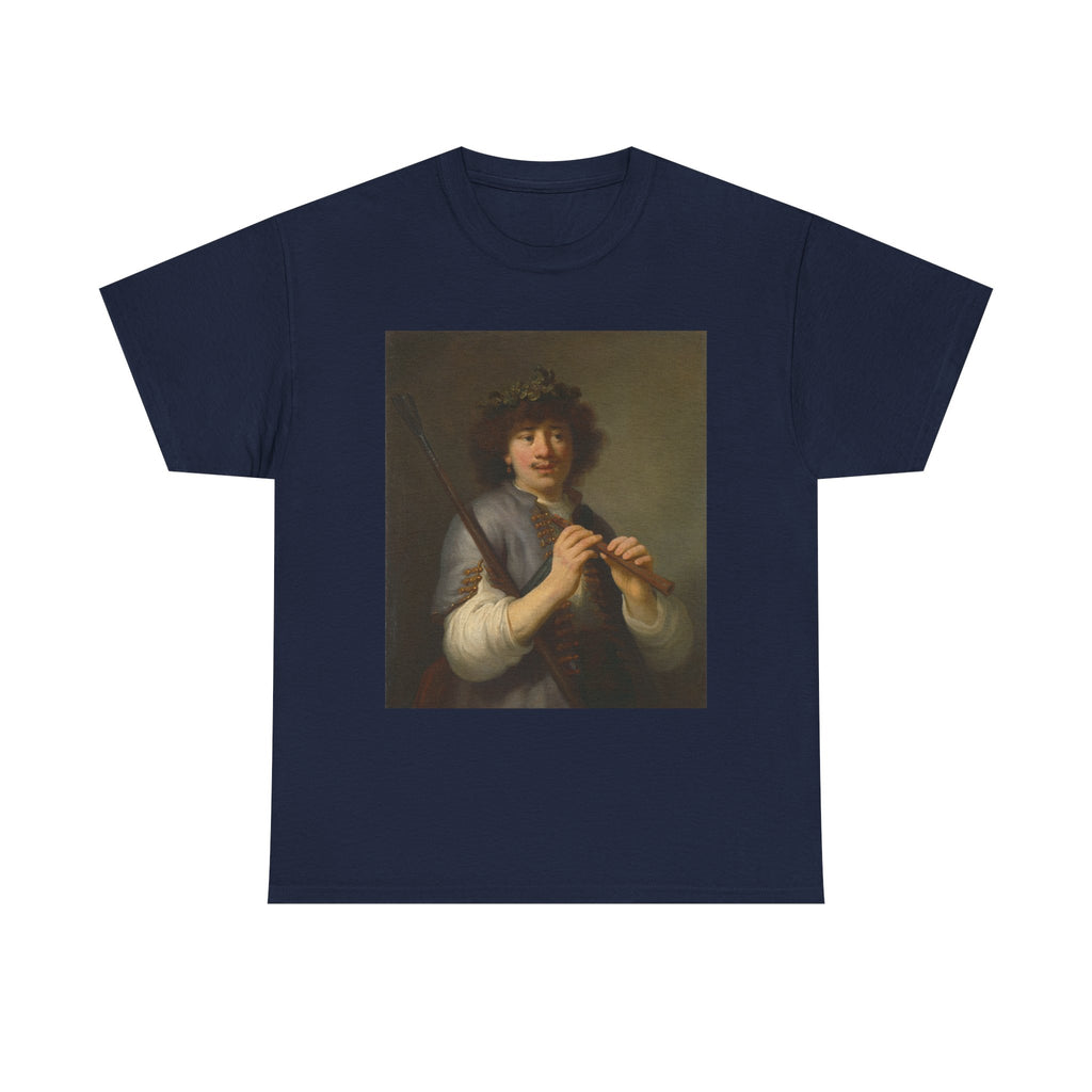 Art Tee – Rembrandt as a Shepherd with a Staff and Flute