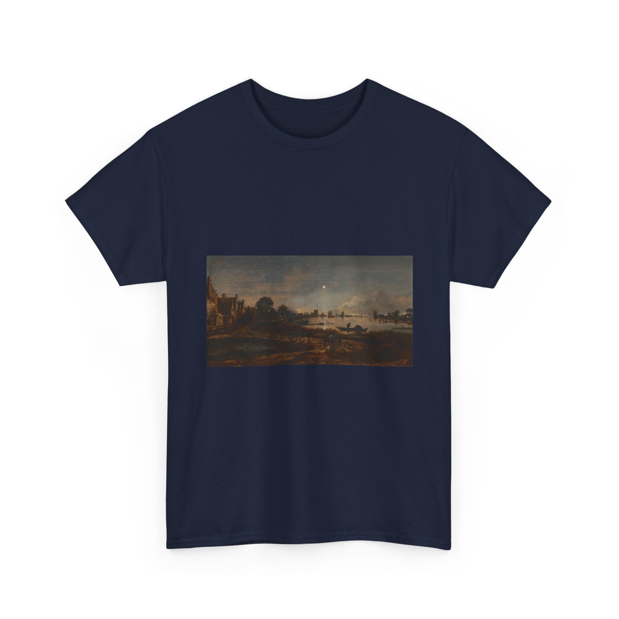 Art Tee – River View by Moonlight