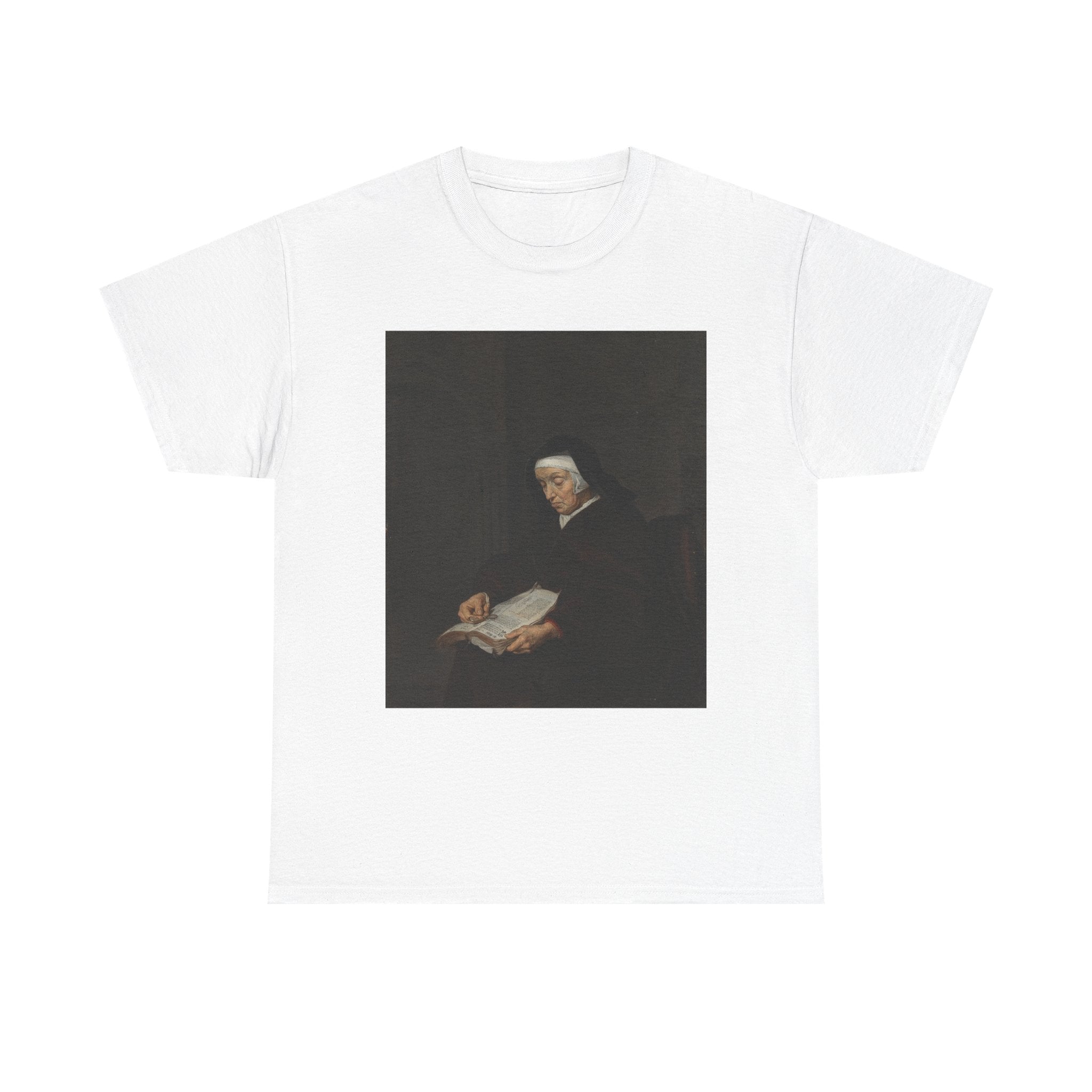 Art Tee – Old Woman Meditating