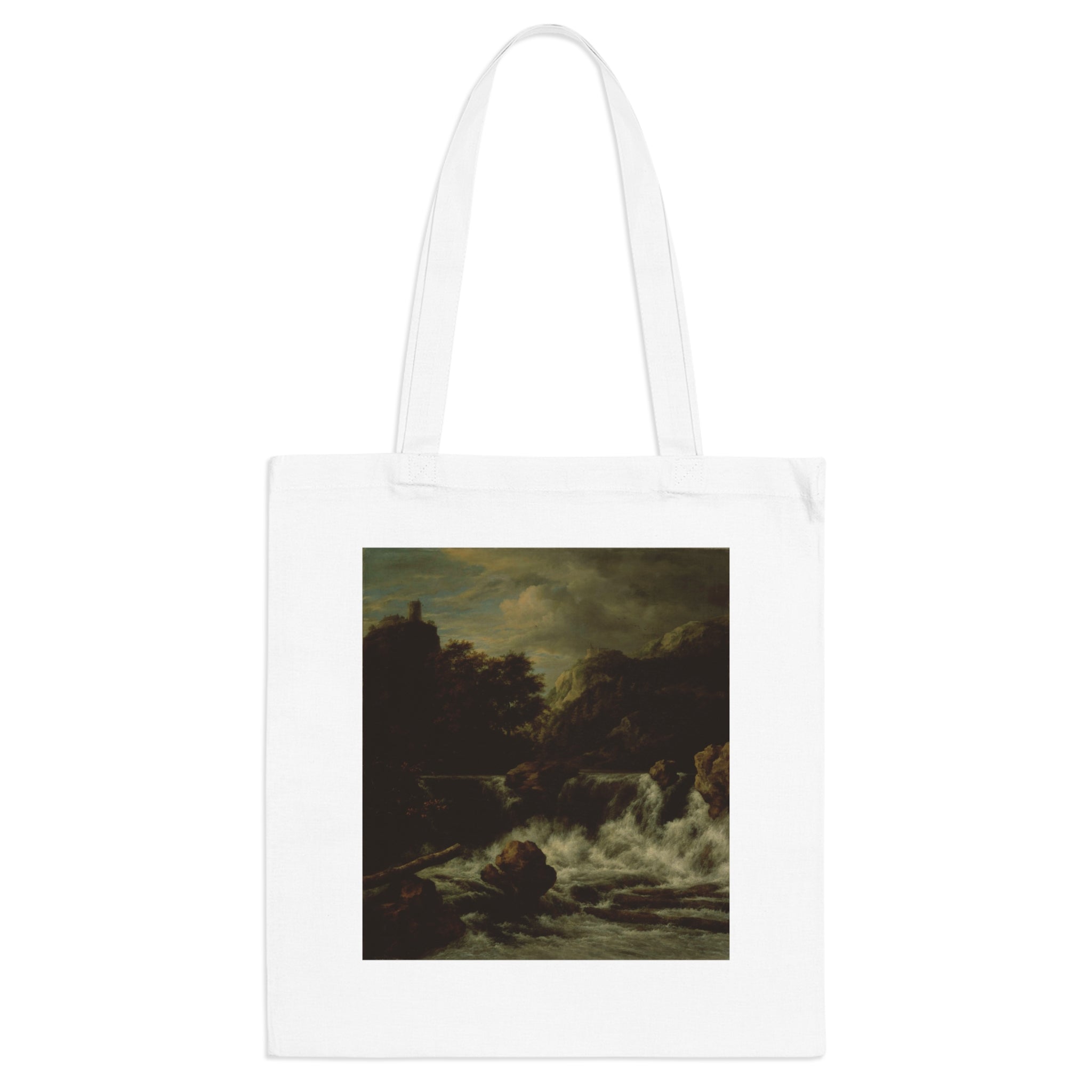 Art Tote Bag – Mountainous Landscape with Waterfall