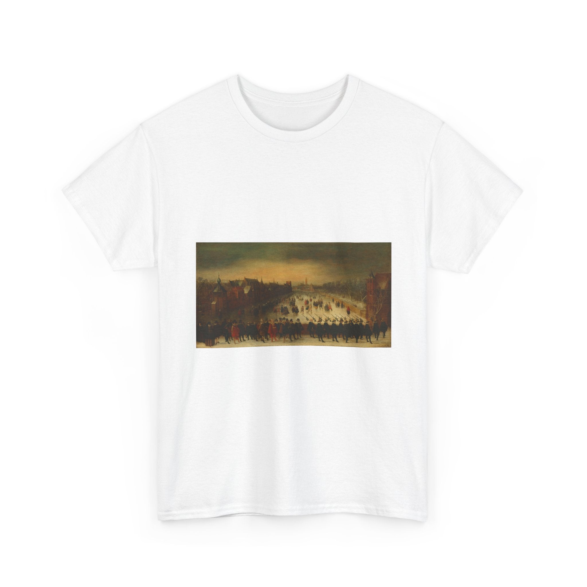 Art Tee – The Vijverberg, The Hague, in Winter, with Prince Maurits and his Retinue in the Foreground