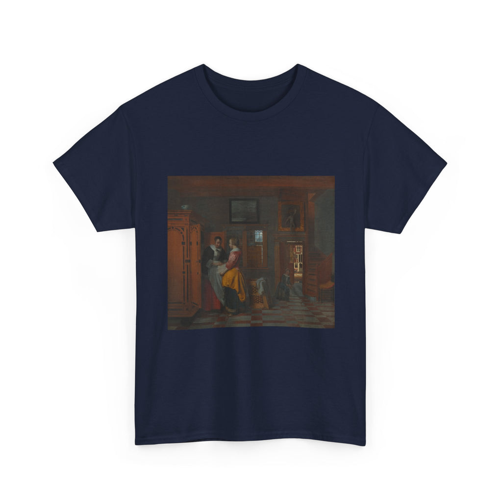 Art Tee – Interior with Women beside a Linen Cupboard