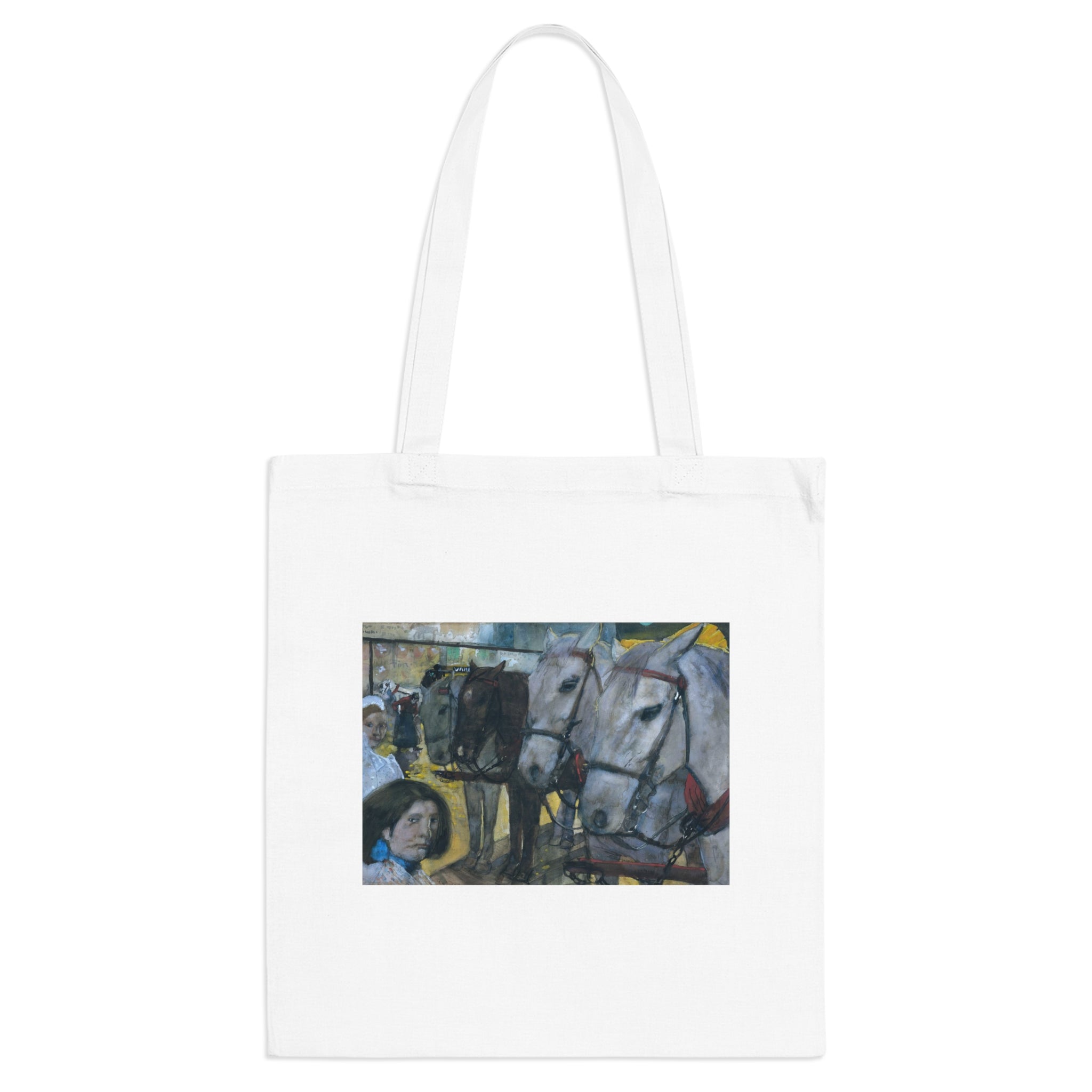 Art Tote Bag – Trampaarden op de Dam te Amsterdam