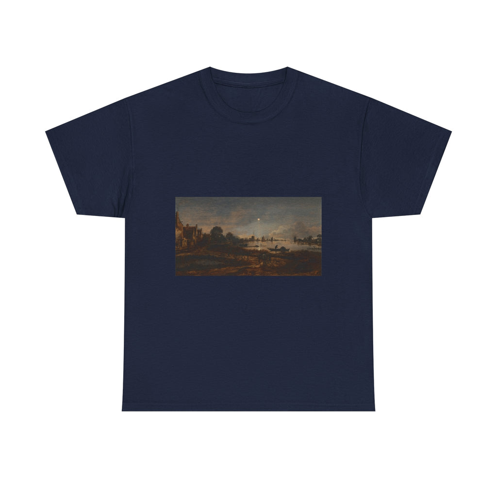 Art Tee – River View by Moonlight
