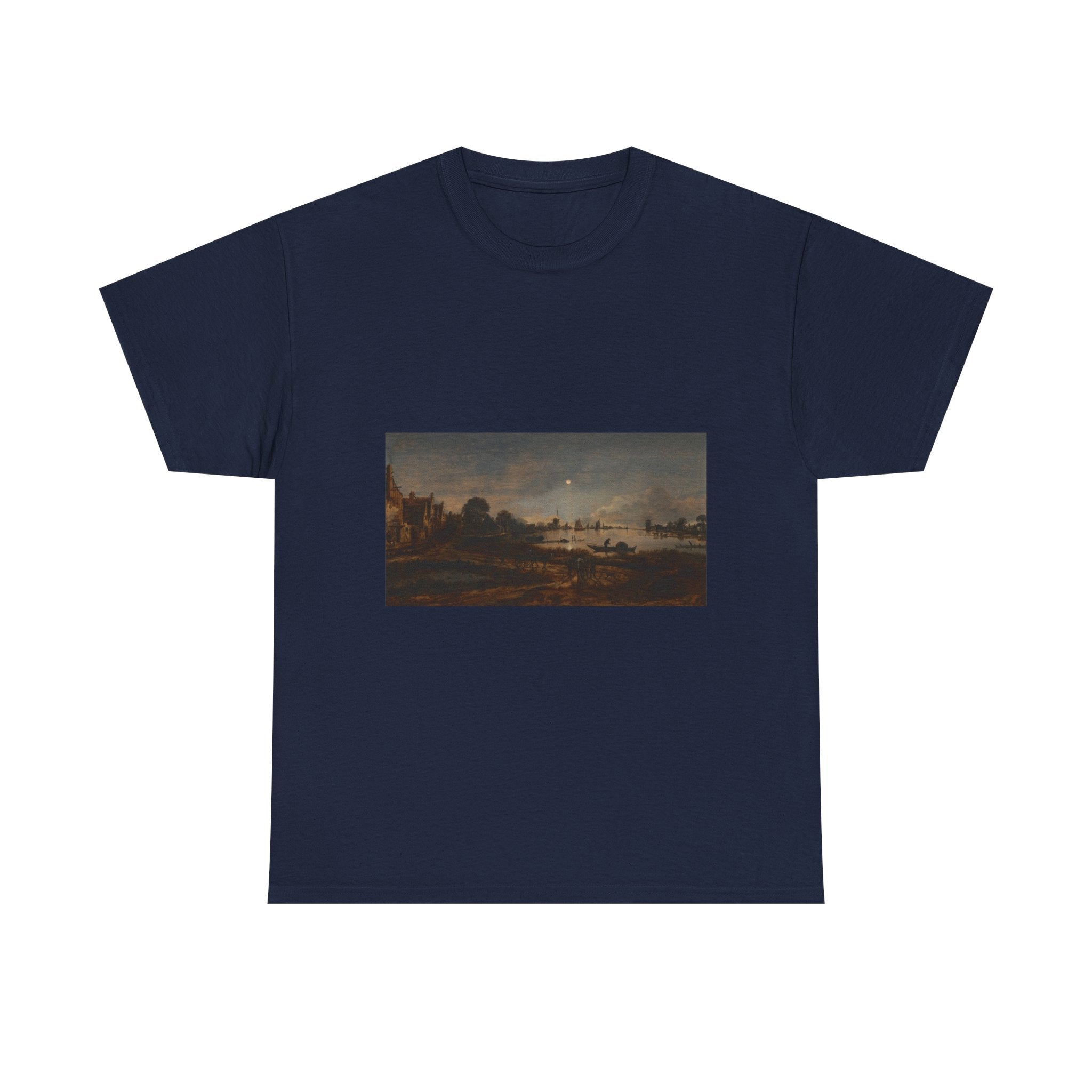 Art Tee – River View by Moonlight
