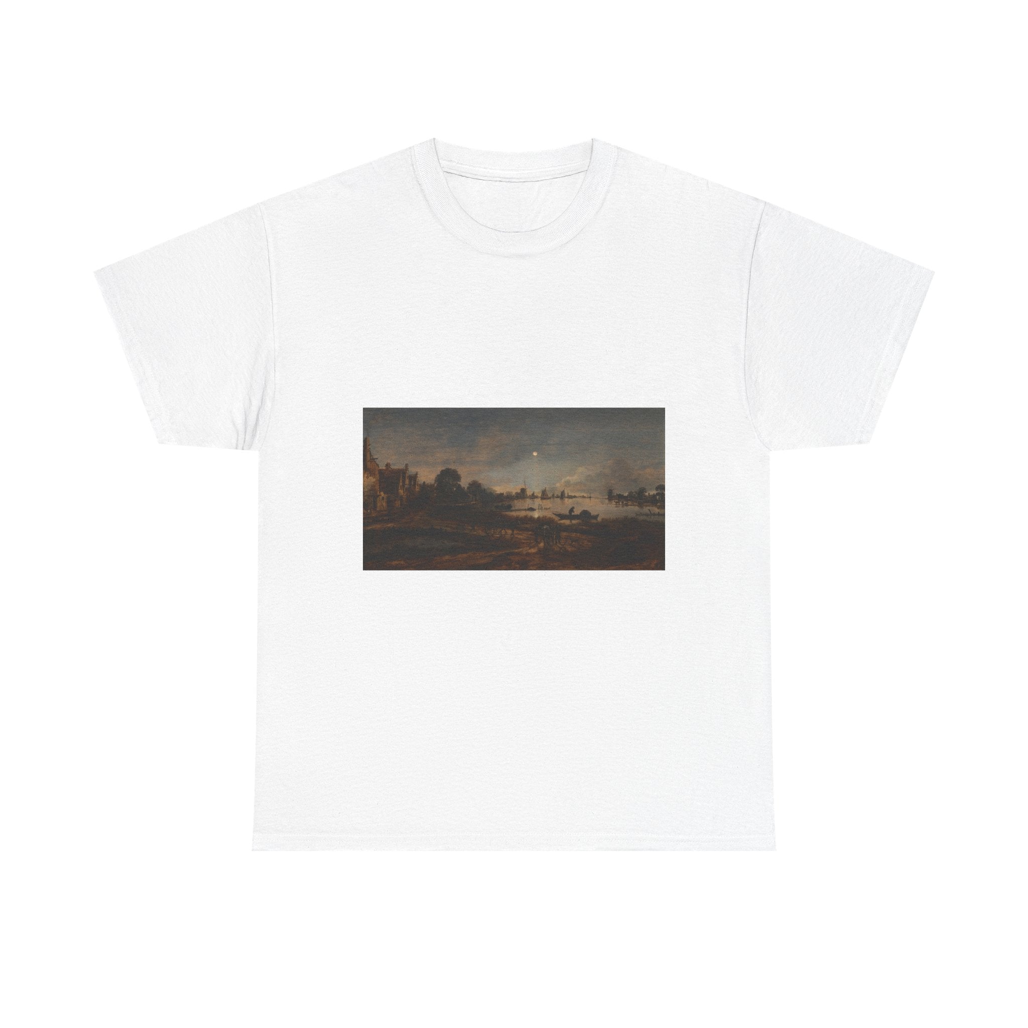 Art Tee – River View by Moonlight