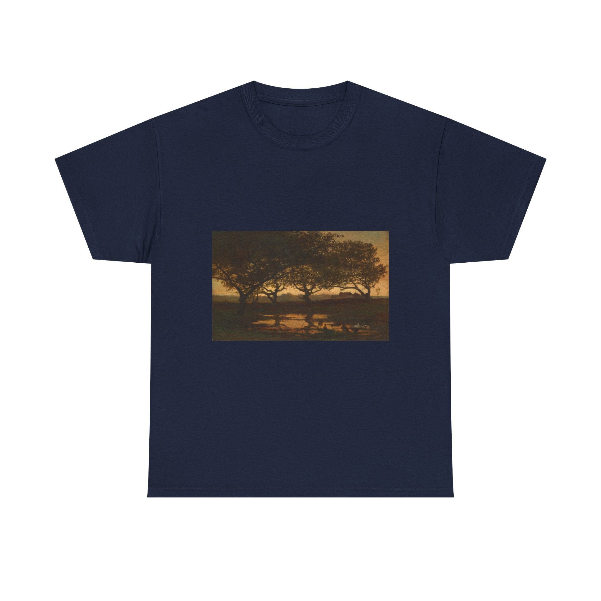 Art Tee – Woodland Pond at Sunset
