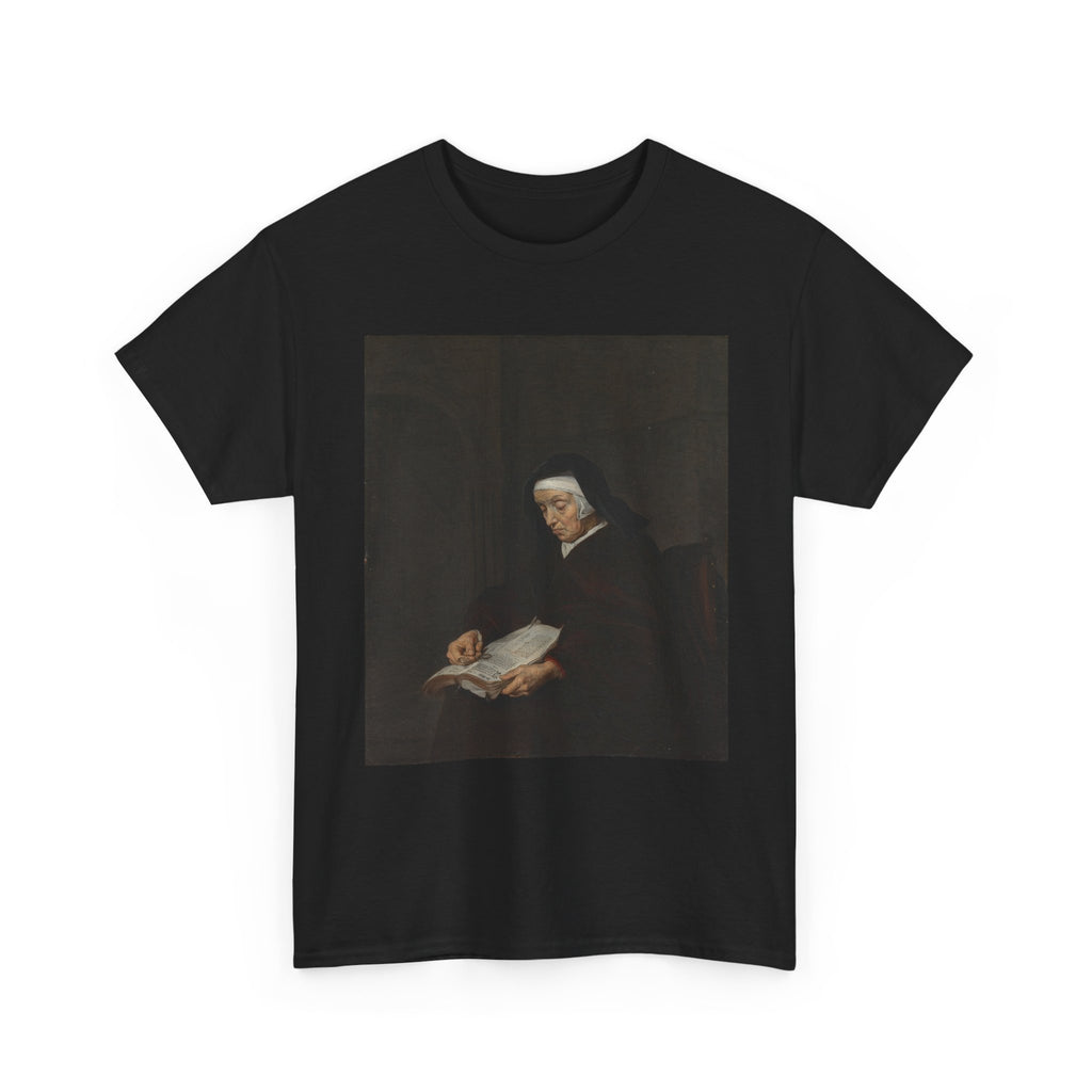 Art Tee – Old Woman Meditating