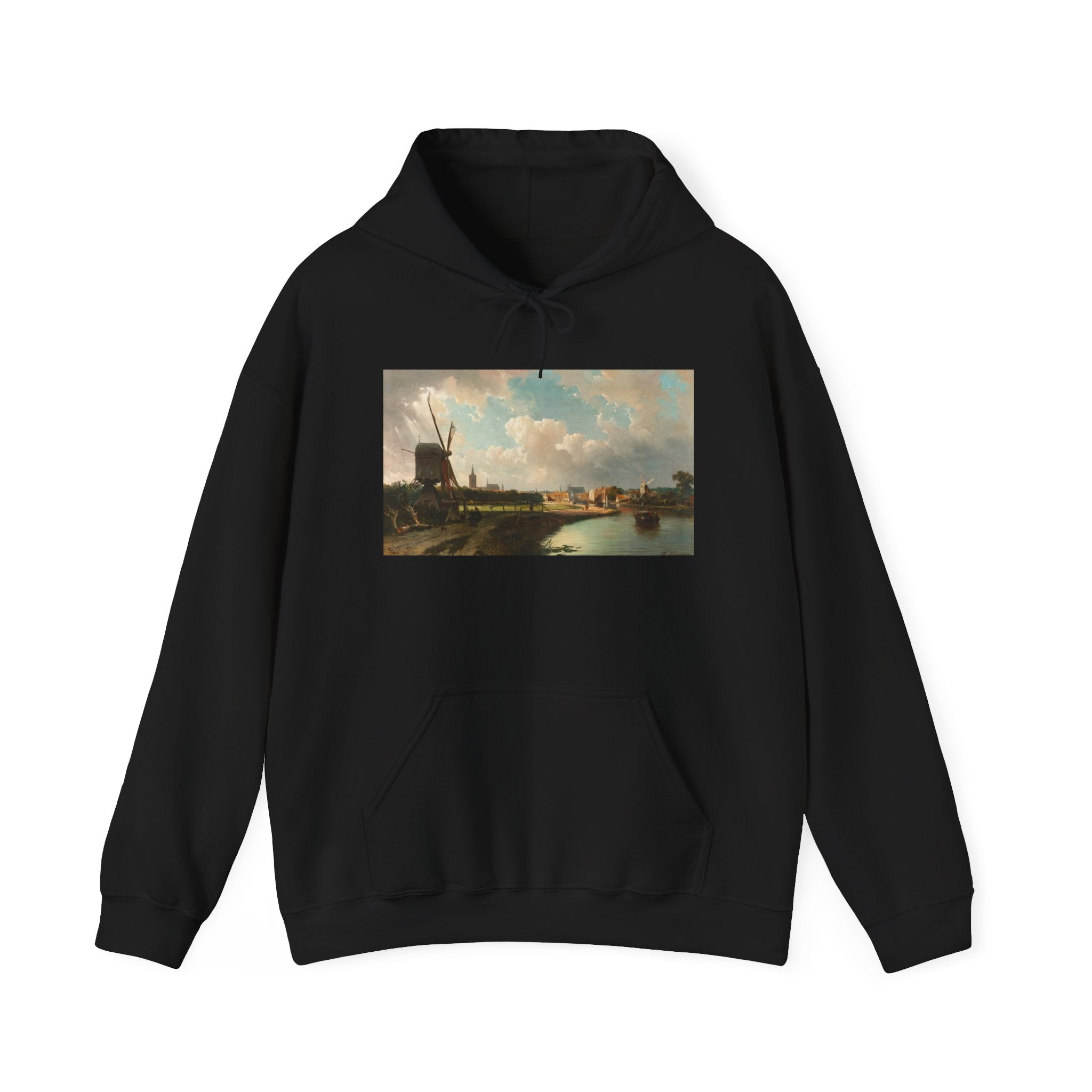 Art Hoodie – View of The Hague from the Delftse Vaart in the Seventeenth Century