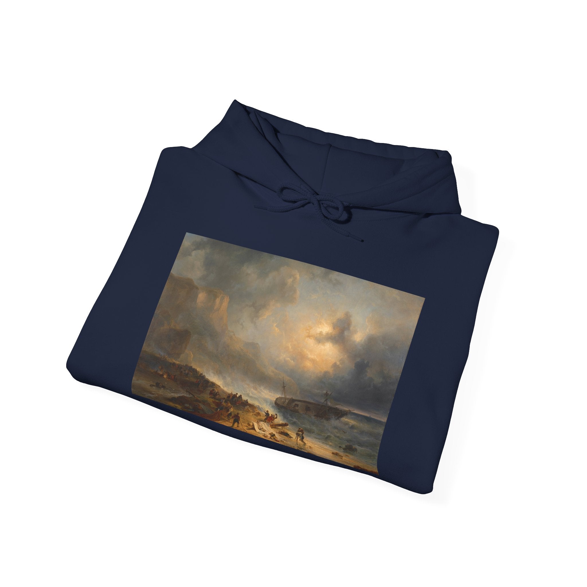 Art Hoodie – Shipwreck off a Rocky Coast