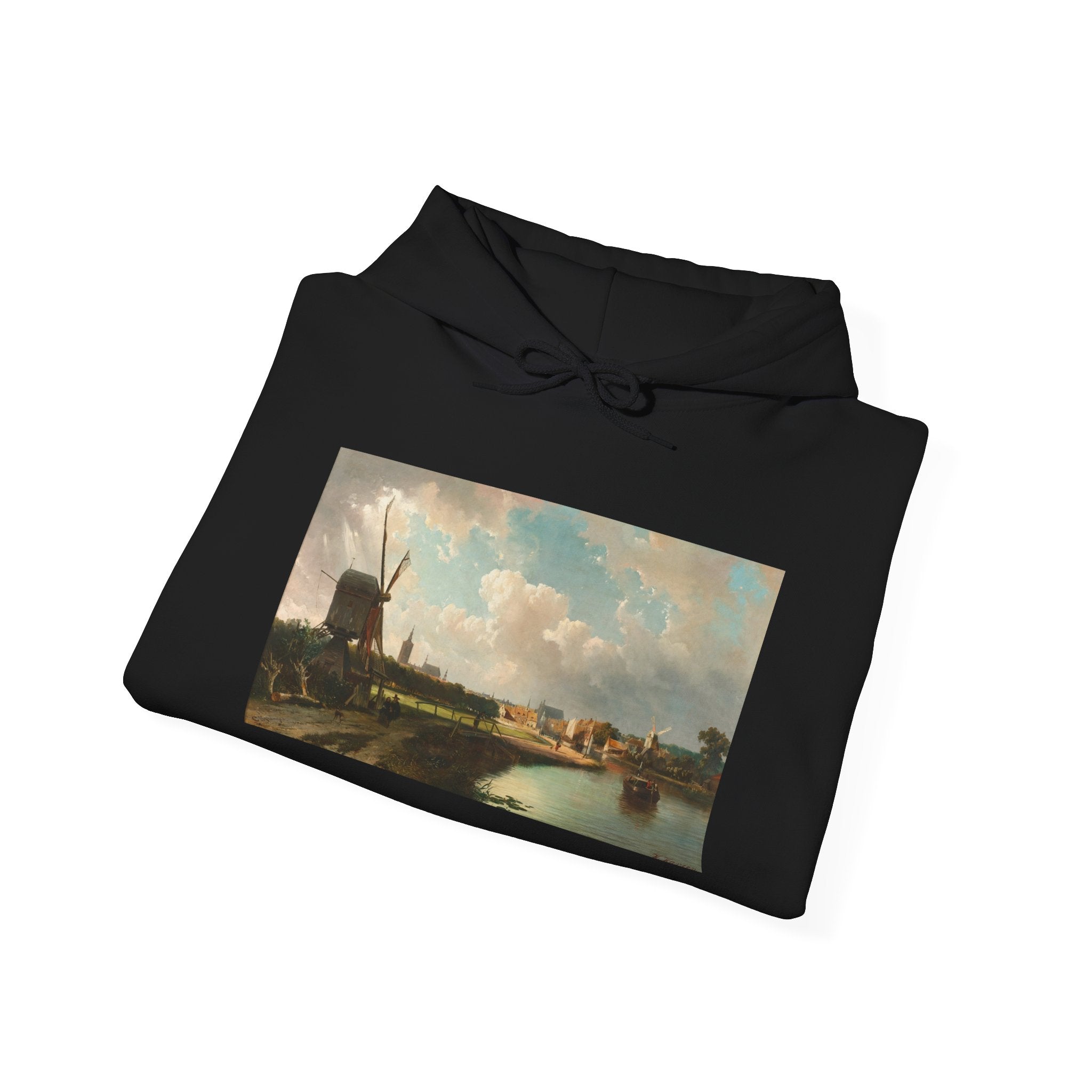Art Hoodie – View of The Hague from the Delftse Vaart in the Seventeenth Century
