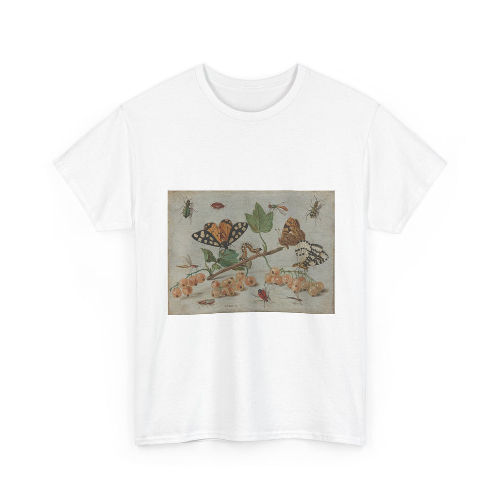Art Tee – Sprig of White Currants with Insects