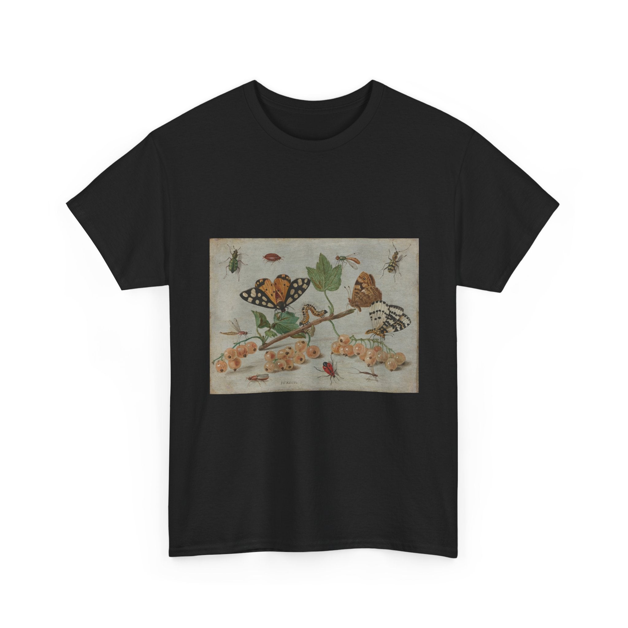 Art Tee – Sprig of White Currants with Insects