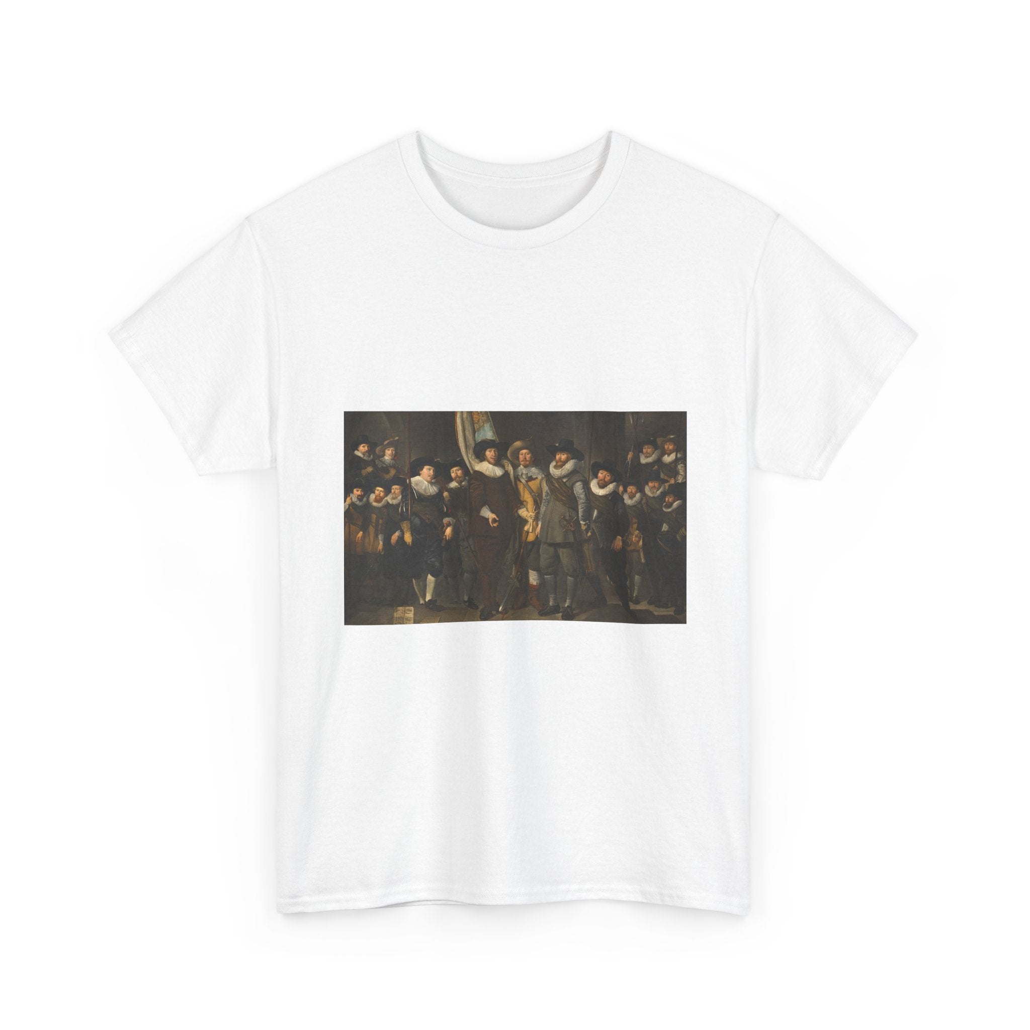 Art Tee – Officers and Other Civic Guardsmen of the IIIrd District of Amsterdam, under the Command of Captain Allaert Cloeck and Lieutenant Lucas Jacobsz Rotgans