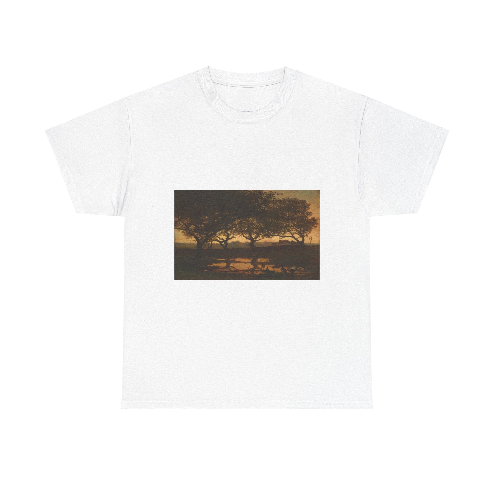 Art Tee – Woodland Pond at Sunset