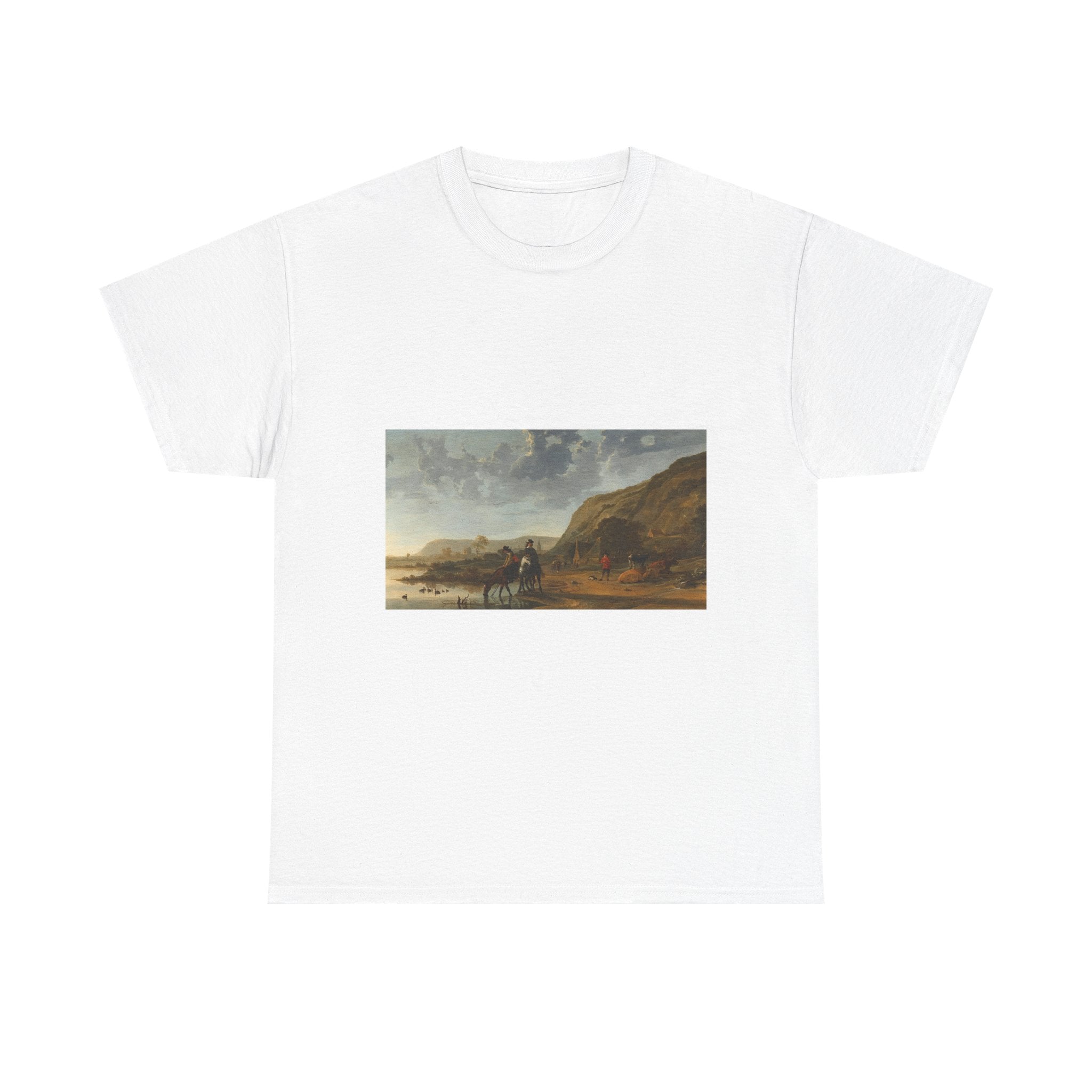 Art Tee – River Landscape with Riders