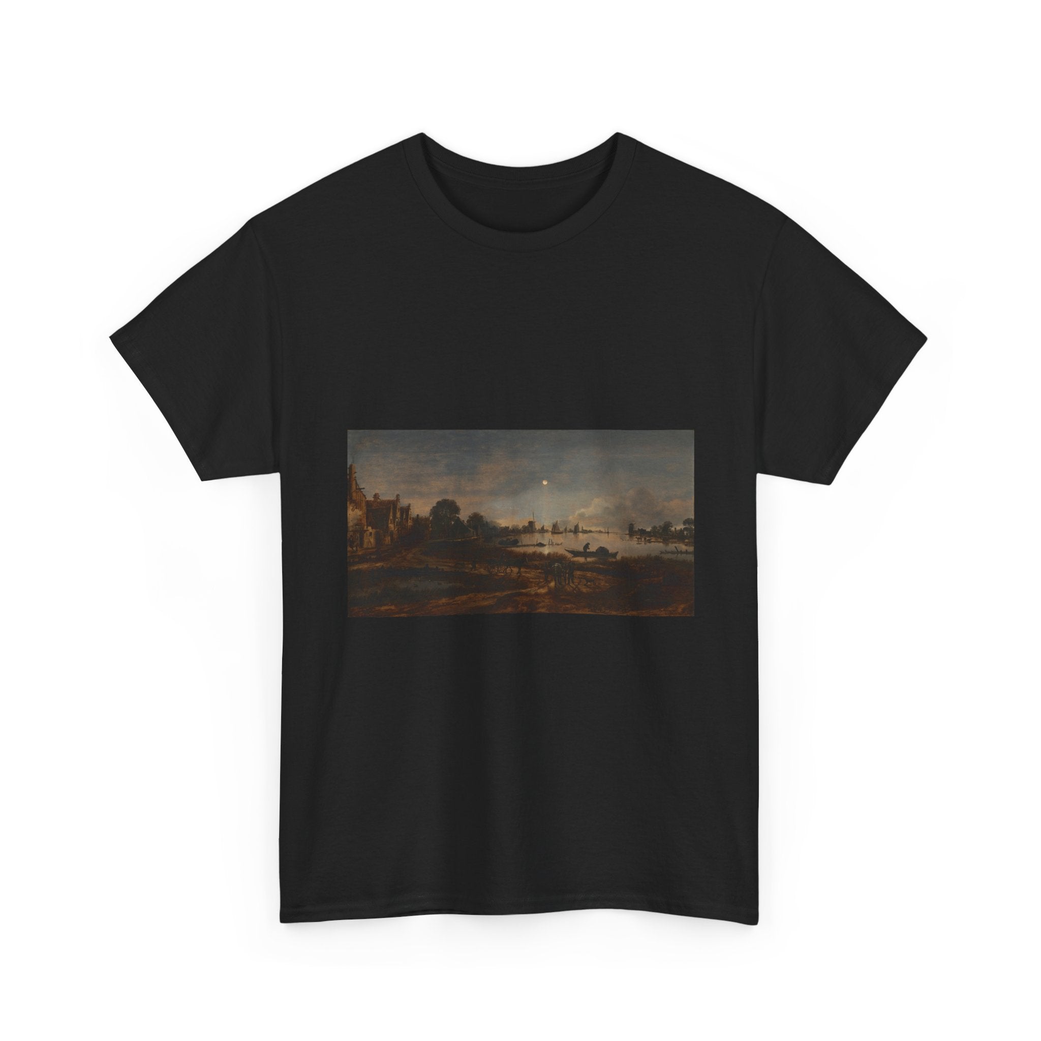 Art Tee – River View by Moonlight