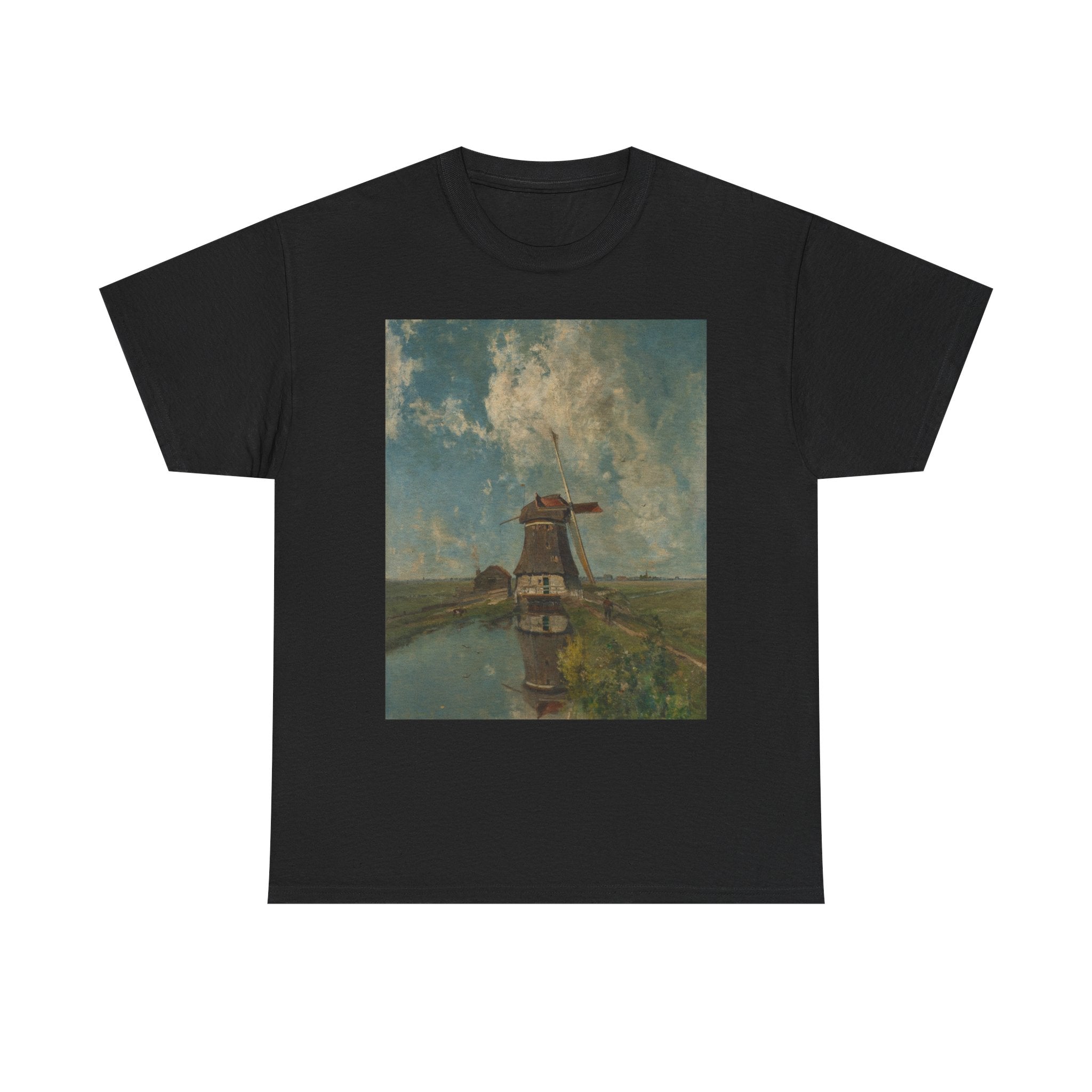 Art Tee – A Windmill on a Polder Waterway, Known as ‘In the Month of July’