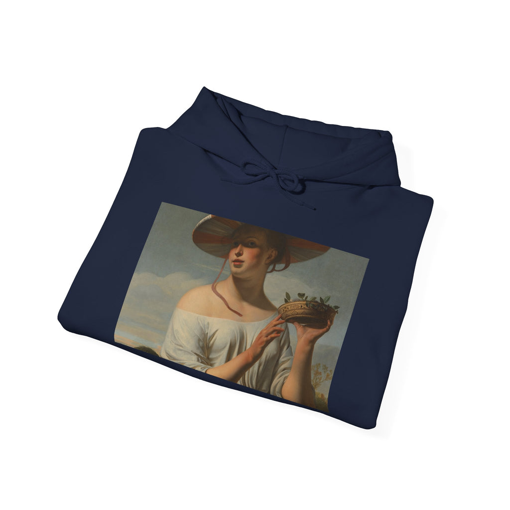 Art Hoodie – Woman in a Large Hat
