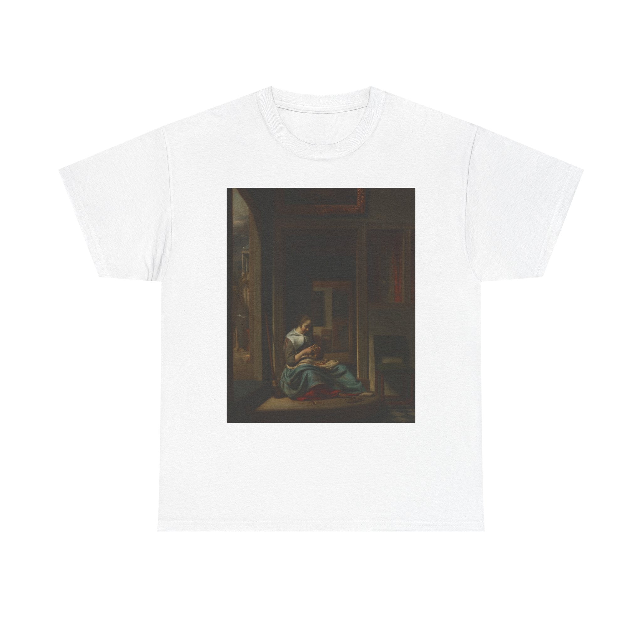 Art Tee – Woman Peeling an Apple